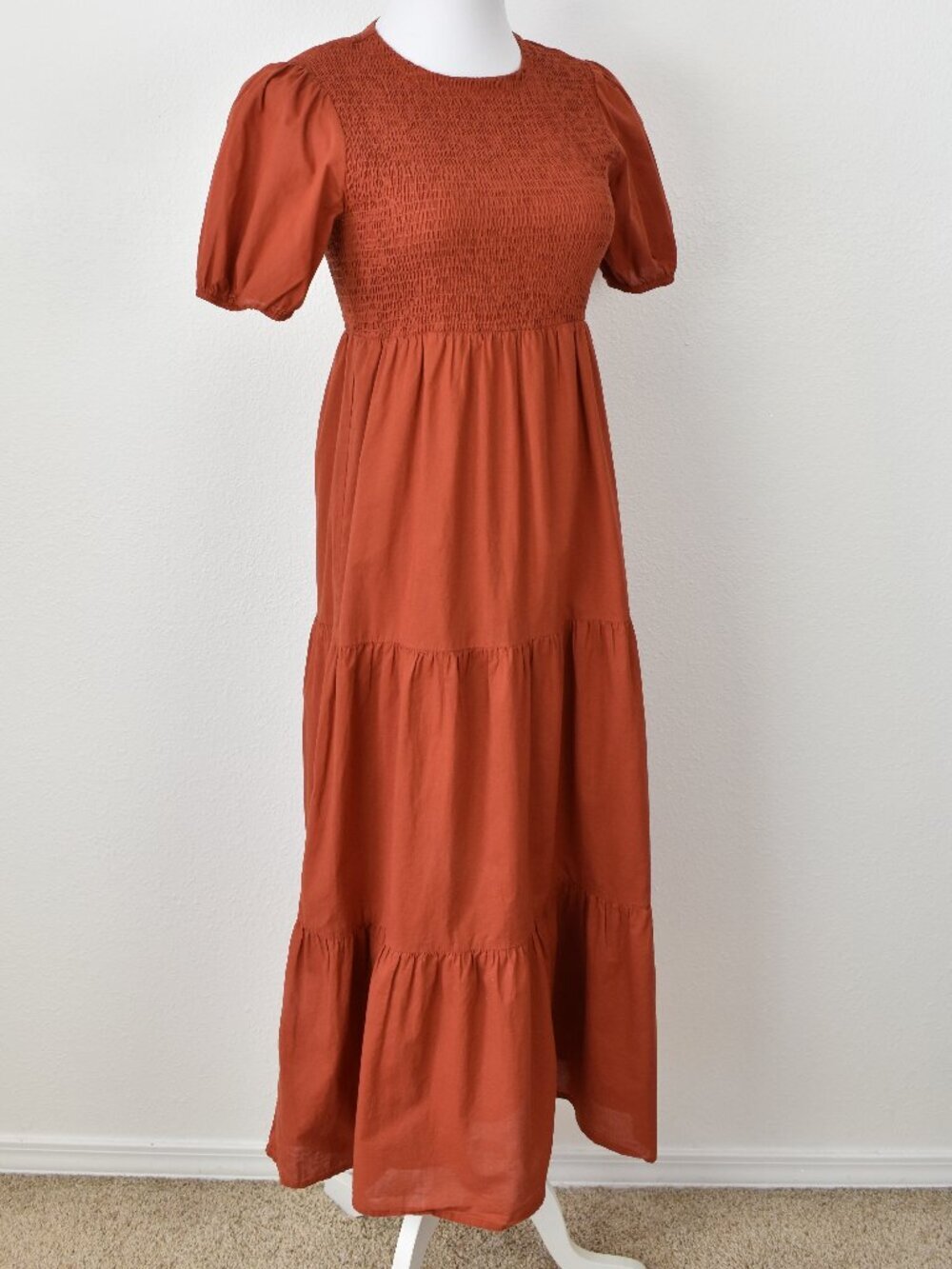 Petal & Pup Naura Shirred Tiered Midi Dress - 2 - Picture 9 of 10